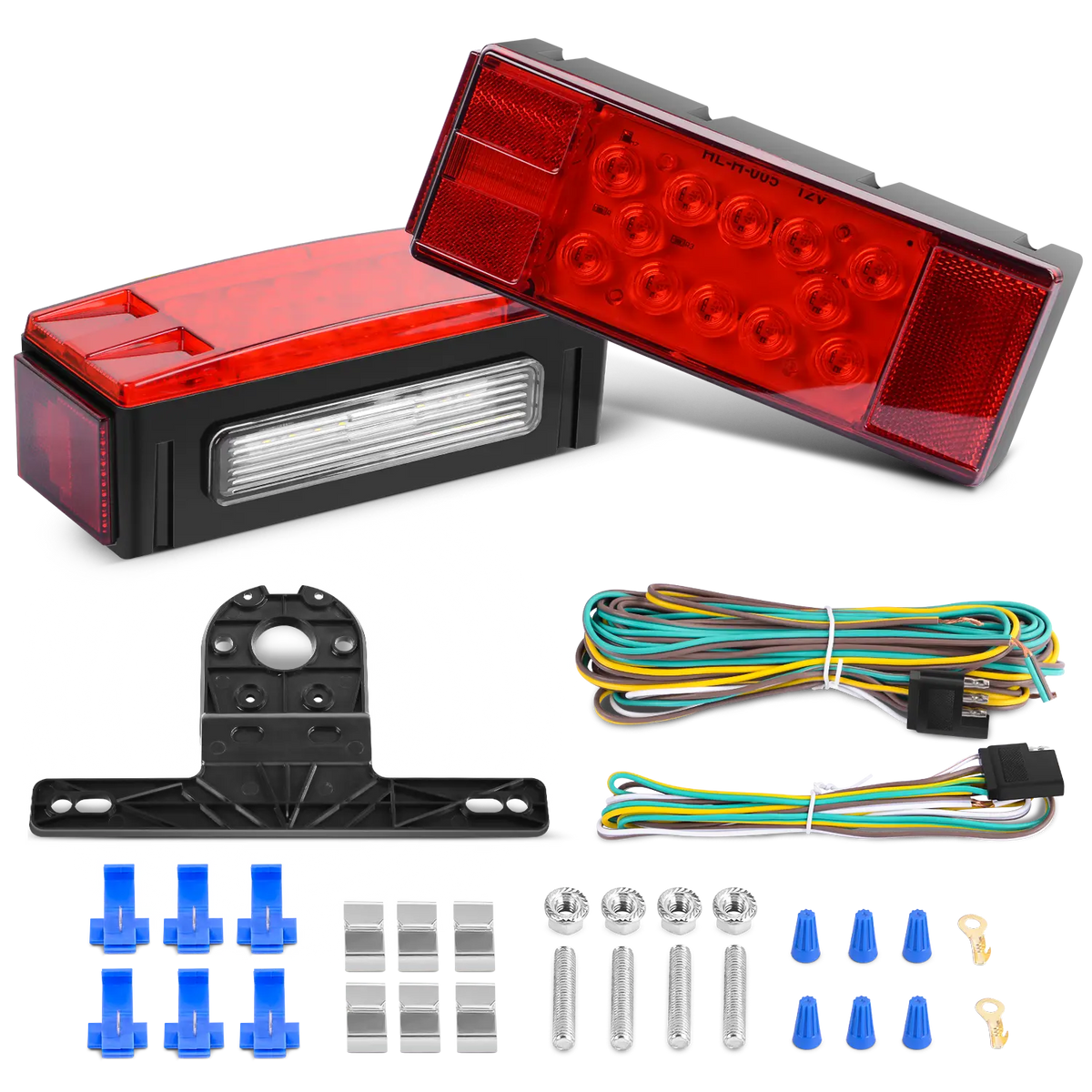 Submersible Low Profile Rectangular LED Trailer Light Kit (Pair) – Nilight