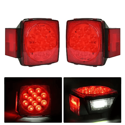 Trailer Light Submersible Square LED Trailer Light (Pair)