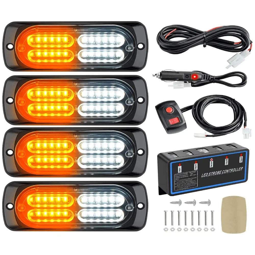 Led Strobe Light Camera Surface Mount Led Strobe Light Kit (4 Pcs) - Nilight