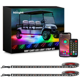 2Pcs Golf Cart Underglow Light Kit for EZGO Yamaha Club Car