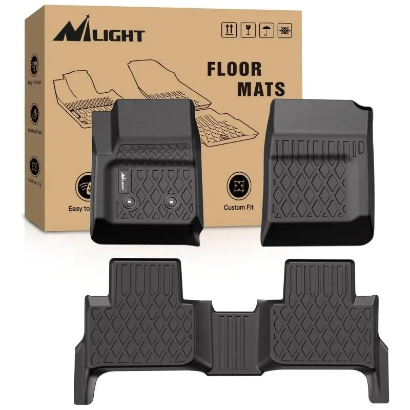 Floor Mat TPE Floor Mats For 2015-2022 Chevy Colorado Crew Cab/GMC Canyon Crew Cab