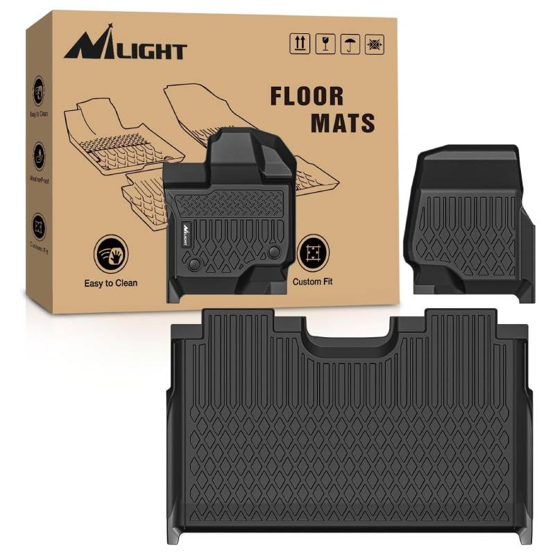 Floor Mat TPE Floor Mats For 2015-2023 Ford F150 SuperCrew Cab