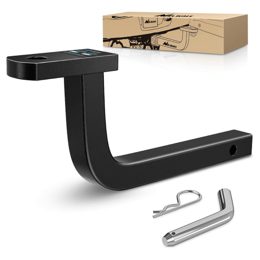 Trailer Hitch Ball Mount with 1/2" Hitch Pin Clip Fits 1-1/4 Inch Receiver 3,500 lbs 3/4 Inch Hole 5 Inch Rise Nilight