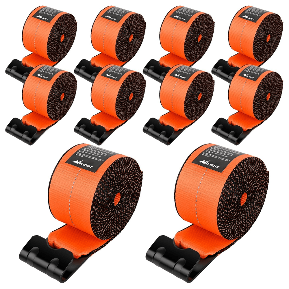 4in ¡Á 30in Orange Truck Straps 10 Packs Nilight