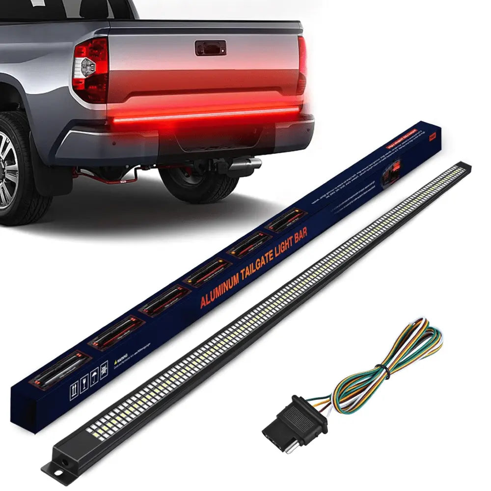 48 Inch Aluminum Frame Triple Row 780 Leds Red White Light Strip – Nilight