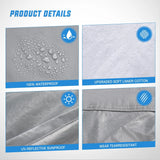Universal Fit for Truck (Up to 250in Max Cab Length 154in) Car Cover UV Protection Nilight