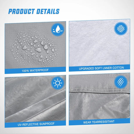 Universal Fit for Truck (Up to 250in Max Cab Length 154in) Car Cover UV Protection Nilight