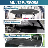 Nillight Trunk Cargo Cover  for VW Volkswagen Atlas 2018 2019 2020 2021 2022 2023 2024 2025, Retractable Privacy Security Shield Shade Rear Trunk Cover, with Trunk Storage Net