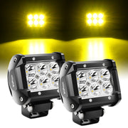 4 Inch 18W Yellow Beam LED Light Pods (Pair)