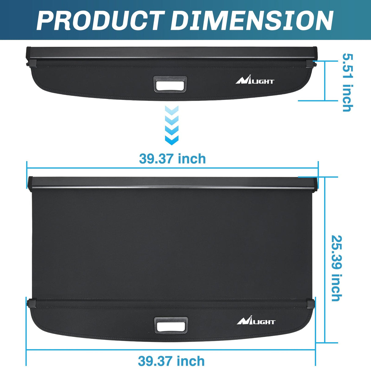 Trunk Cargo Cover Trunk Cargo Cover for Nissan Kicks 2018 2019 2020 2021 2022 2023 2024, Retractable Security Shade Rear Cargo Cover, with Trunk Storage Net