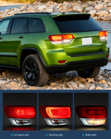 Taillight Assembly Compatible with 2014 2015 2016 2017 2018 2019 2020 Jeep Grand Cherokee Laredo/Limited/Overland/Summit Tail Lights Driver and Passenger Side w/Bulbs 4 PCS