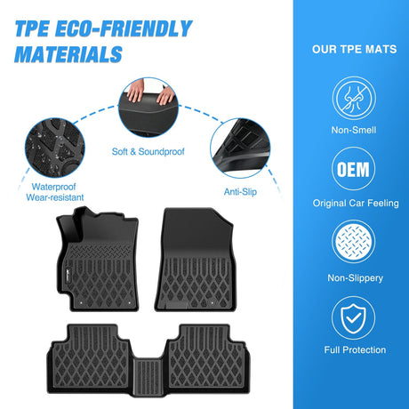 Nilight 2025 2026 Kia K4 All Weather Custom Fit Heavy Duty Floor Liners