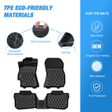 Nilight TPE Floor Mats for Subaru Outback Legacy 2010 2011 2012 2013 2014 All Weather Custom Fit Heavy Duty Floor Liners