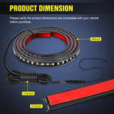 Nilight 48inch Truck LED Running Board Lights 2 PCS Side Maker Light with White Courtesy & Sequential Amber Turn Signal Lighting Strips Kit for Trucks Pickup SUV