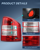 Nilight Taillight Assembly Compatible with 2007 2008 2009 2010 Jeep Compass Tail Light OE Style Rear Lamp Replacement Passenger Side