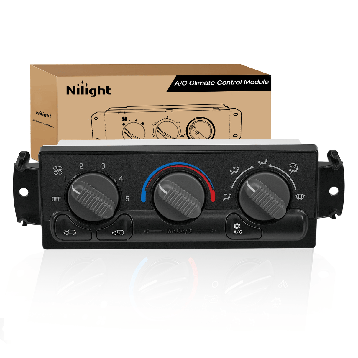 A/C Heater Climate Control Module Switch Panel Compatible with 1999 2000 2001 2002 Silverado Sierra 2000-2002 Suburban/Tahoe/Yukon XL Truck Replacement Air Conditioning Control Module
