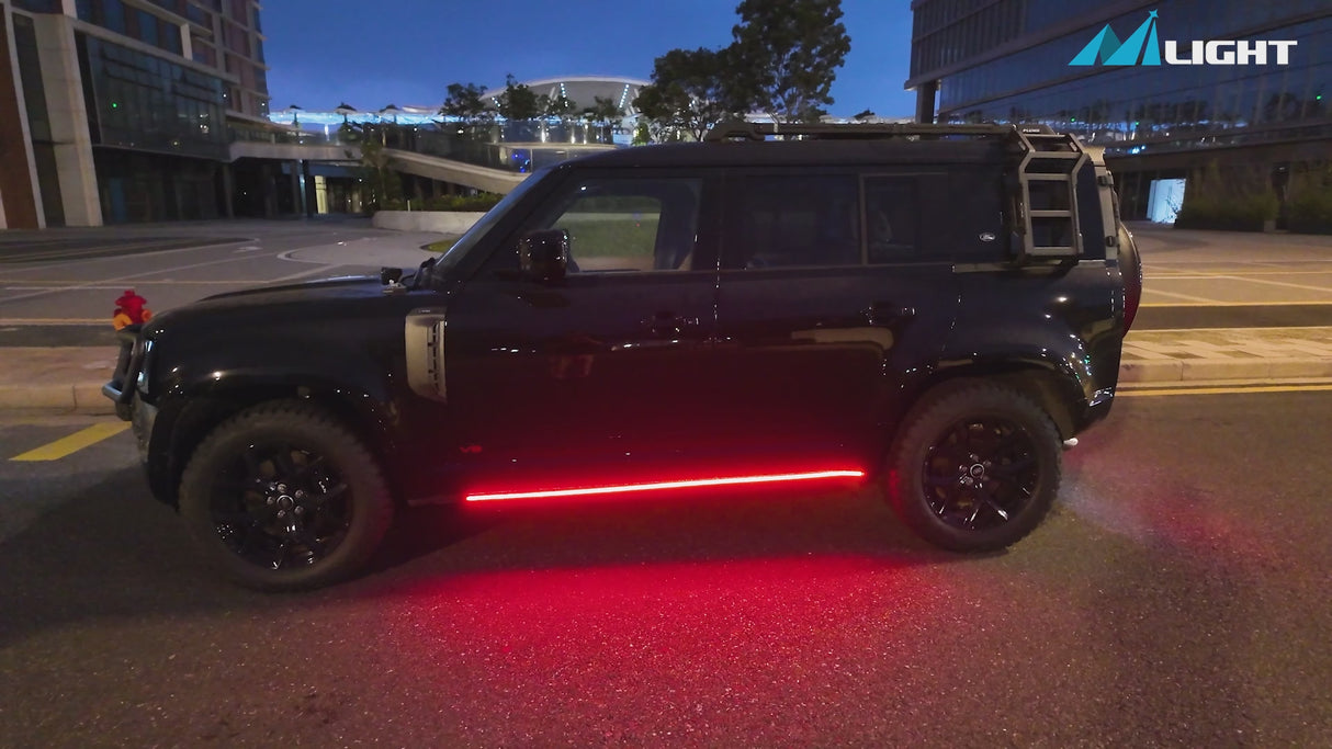 Nilight 2PCS 70 Inch Emergency Strobe Light Strip with Controller 864 LED Red Running Board Lights Flexible Side Flashing Warning Caution Safety Waterproof for Truck Construction Pickup