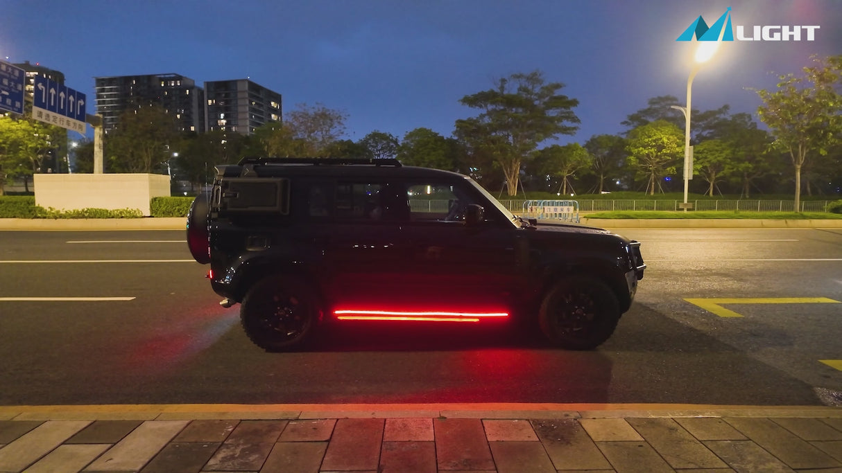 Nilight 2PCS 70 Inch Emergency Strobe Light Strip 1125 LED Running Board Lights Red Flexible Side Flashing Warning Caution Safety Waterproof for Truck Construction Vehicles Pickup