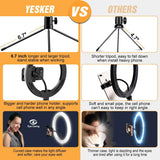 10 inch Selfie LED Ring Light Kit w/ Tripod Stand Phone Holder Dimmable Photography