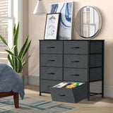 Dressers Dresser for Bedroom Storage Tower with 8 Drawers Fabric Bins Sturdy Metal Frame