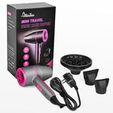 Hair Dryers MINI TRAVEL IONIC HAIR DRYER ph 3800 US Standard Mini Hammer Hair Dryer