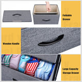 Dressers Dresser for Bedroom Storage Tower with 5 Drawers Fabric Bins Sturdy Metal Frame