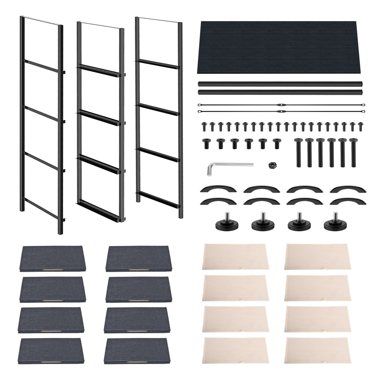 Dressers Dresser for Bedroom Storage Tower with 8 Drawers Fabric Bins Sturdy Metal Frame