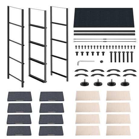 Dressers Dresser for Bedroom Storage Tower with 8 Drawers Fabric Bins Sturdy Metal Frame