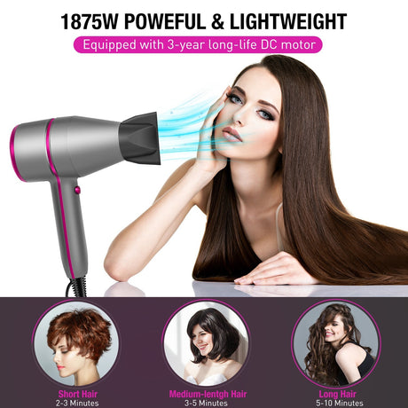 Hair Dryers MINI TRAVEL IONIC HAIR DRYER ph 3800 US Standard Mini Hammer Hair Dryer