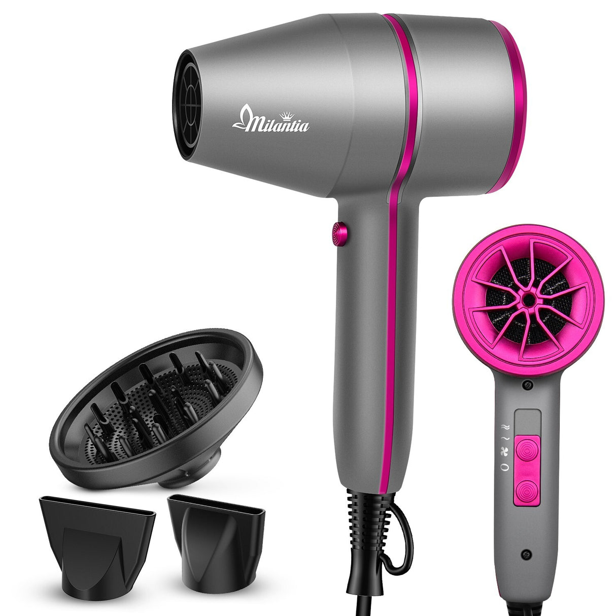 Hair Dryers MINI TRAVEL IONIC HAIR DRYER ph 3800 US Standard Mini Hammer Hair Dryer