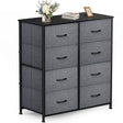 Dressers Dresser for Bedroom Storage Tower with 8 Drawers Fabric Bins Sturdy Metal Frame