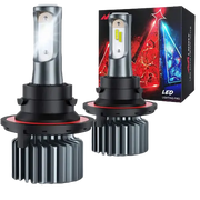 2-Pack H13/9008 LED Headlight Bulbs, 60W 10000 Lumens 6000K Cool White CSP LED Headlight Conversion Kit Super Bright Auto Hi/Lo Beam Light Bulbs