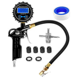 Accessories Nilight Digital Tire Pressure Gauge Medium 250 PSI Air Chuck and Compressor Accessories Heavy Duty with Rubber Hose and Quick Connect Coupler for 0.1 Display Resolution