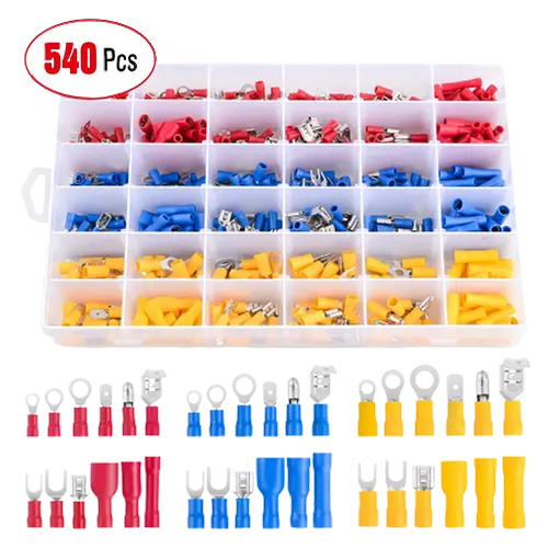 Nilight 540 PCS Electrical wire terminal crimp connectors 