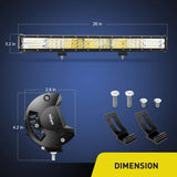  Product Dimension Of Nilight LED Light Bar