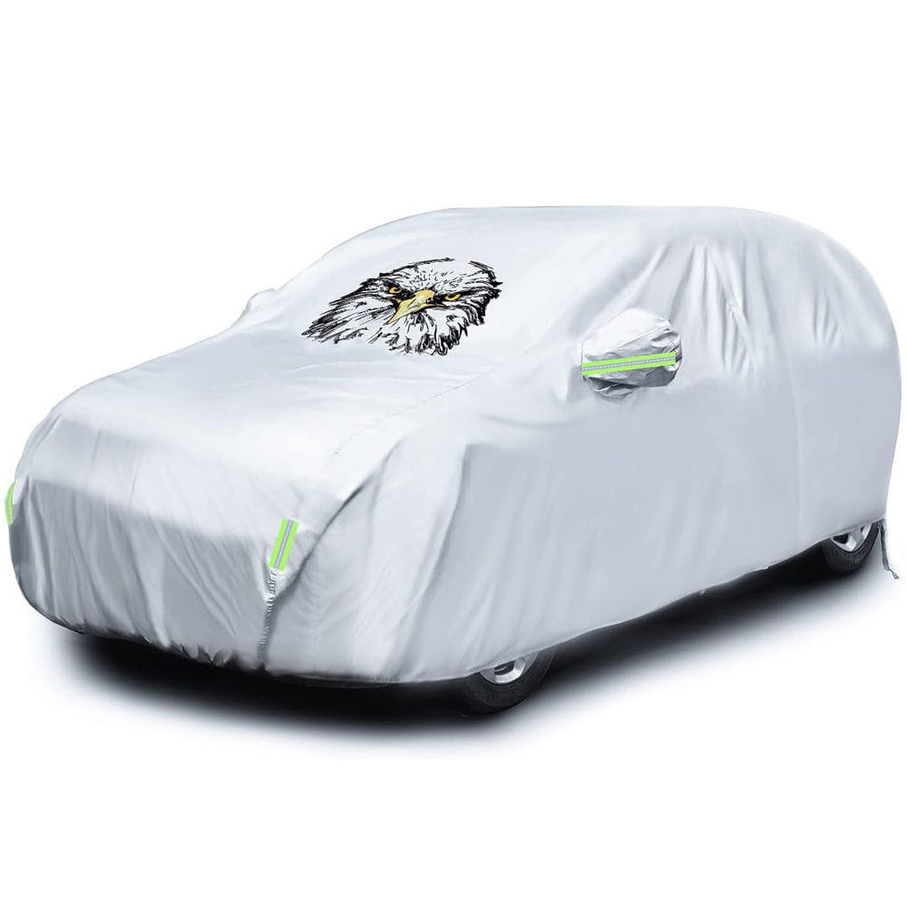 Car Cover Nilight Waterproof SUV Car Cover All Weather Snowproof UV Protection Windproof Outdoor Full car Cover,Oxford Material Door Shape Zipper Design Universal Fit for SUV Length 183 to 190 inch