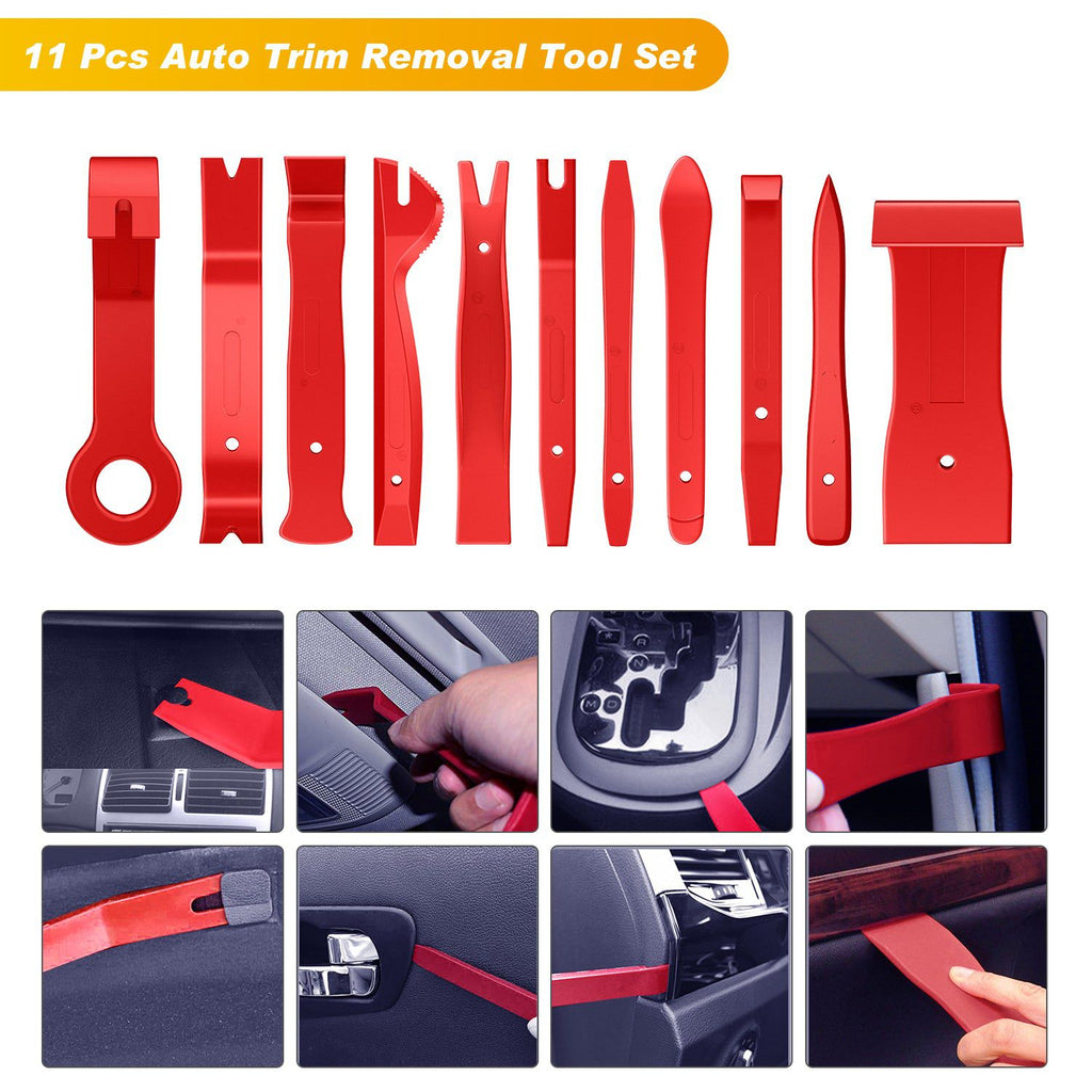 Accessories Nilight 40Pcs Auto Trim Removal Tool Set,Car Panel Audio Removal Tool, Clip Plier Upholstery Remover Pry Tool, Precision Hook and Pick Set,Car Film Scraper,2 years Warranty