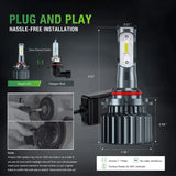  The Size Of LED Headlight Bulbs