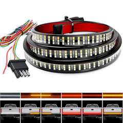 48 Inch 360Leds Red White Amber Triple Row LED Tailgate Light Strip