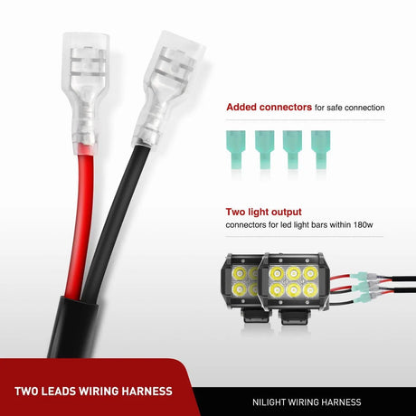 LED Light Bar Wiring Harness