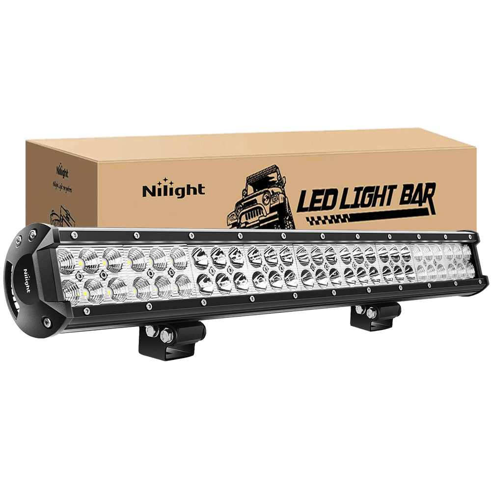 25 Inch 162W Double Row Spot Flood LED Light Bar - Nilight