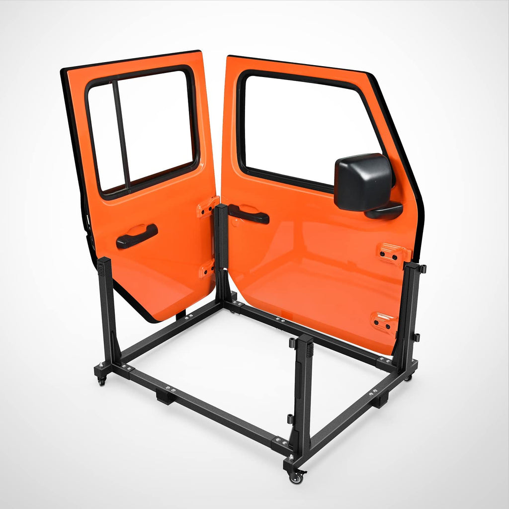 Vehicle Parts & Accessories Nilight Door Storage Rack Movable Cart Door Holder Sliding Bracket Hanger Compatible with 2007-2022 Wrangler JK JL & Gladiator JT, 2 Years Warranty