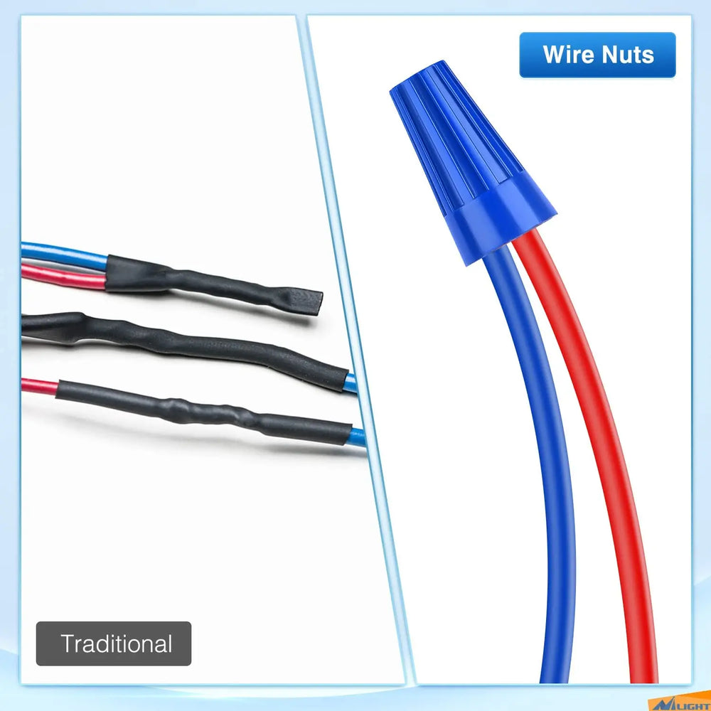 Vehicle Parts & Accessories Nilight 220PCS 50073C Wire Nuts Kit 5 Sizes Electrical Wire Caps Assortment Spring Thread Insulated Wire Screw Terminals Twist on Wire Connectors for 22-12 AWG Wires, 2 Years Warranty