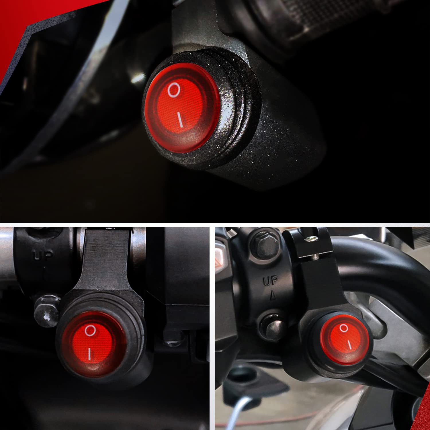 7/8" Motorcycle Handlebar Switch Control Nilight Led Light