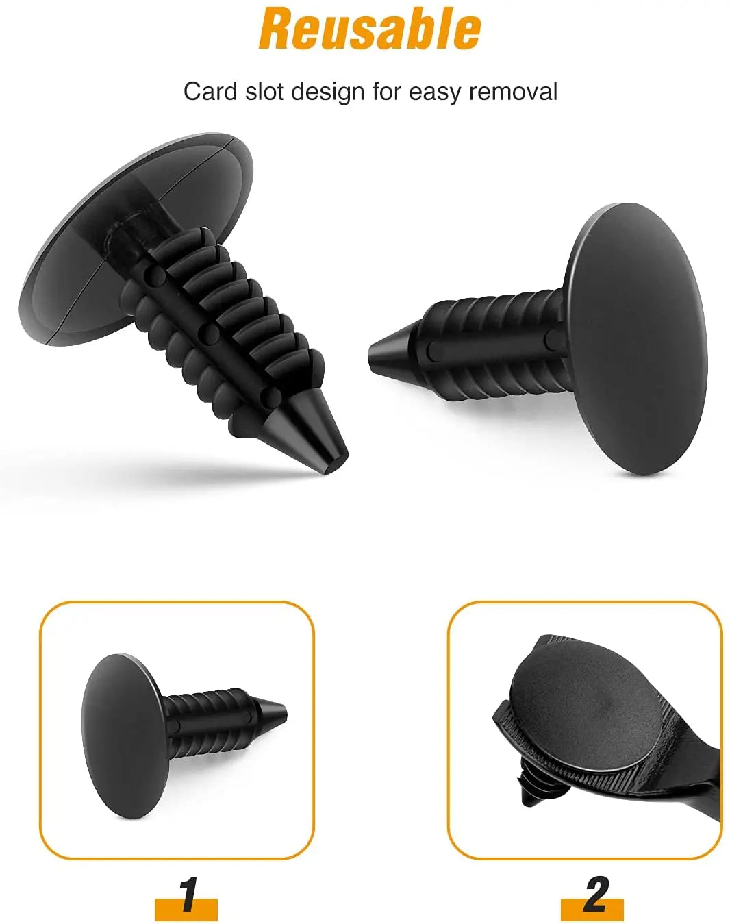 Nilight 415Pcs Bumper Car Retainer Clips & Plastic Kit-19 Most Popular Sizes Auto Push Pin Rivets Set -Door Trim Panel Clips Compatible with GM Ford Toyota Honda Chrysler