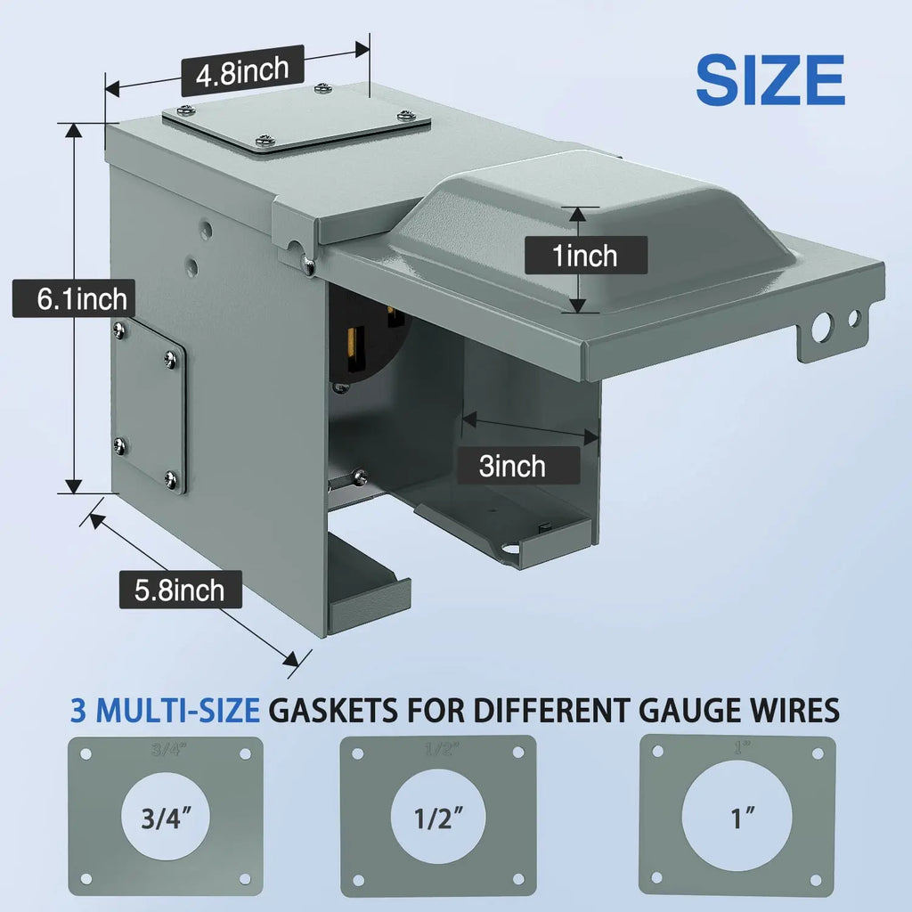 50Amp RV Power Outlet Box – Nilight