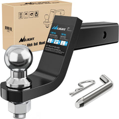 Hitch Ball Mount with 2 Inch Ball (2 Inch Shank, 7500 lbs, 4 Inch Drop)