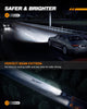 LED Headlight Nilight 9005/HB3 9006/HB4 Headlights, High and Low Beam Wireless LED Headlight Bulbs Combo, 6000K Super Bright Cool White, Small Size, Pack of 4