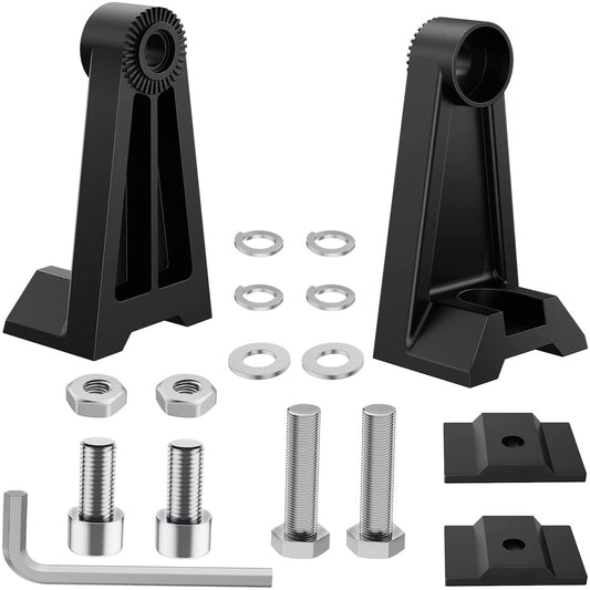 Universal Side-Mounted Adjustable Brackets Kits With Rubber Pads Nilight