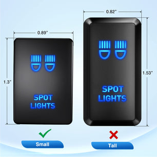 Toyota Spot Lights Push Button ON/Off Small Switch Nilight